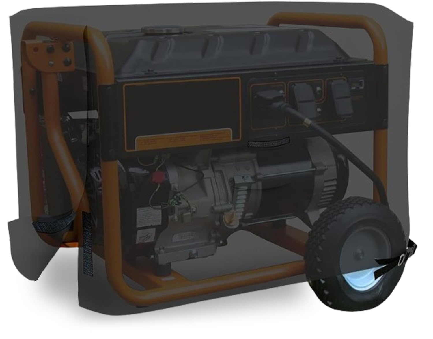 Coperture per generatori da esterni, impermeabili al 100% resistenti ai raggi UV e alle intemperie, rivestimento in PVC, con tasche d'aria, fibbia e velcro per Sungfit (50,8 x 38,1 x 43,2 cm, nero)