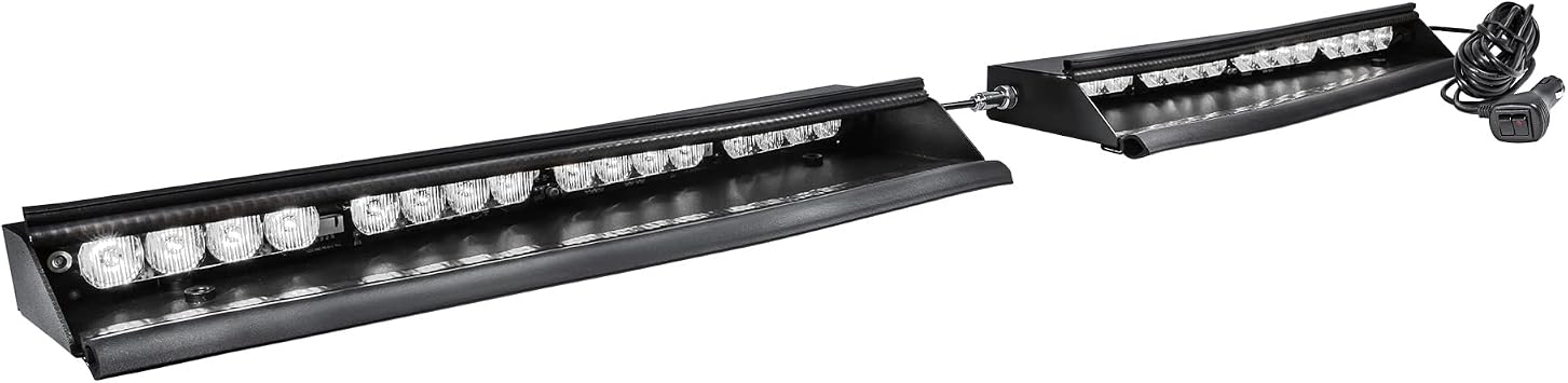 LAMPHUS SolarBlast 32W White LED Police Warning Strobe Visor Light Bar