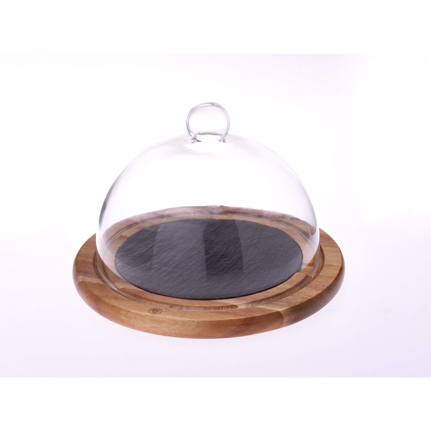 LAGUIOLE - Cloche à fromages plateau bois et ardoise
