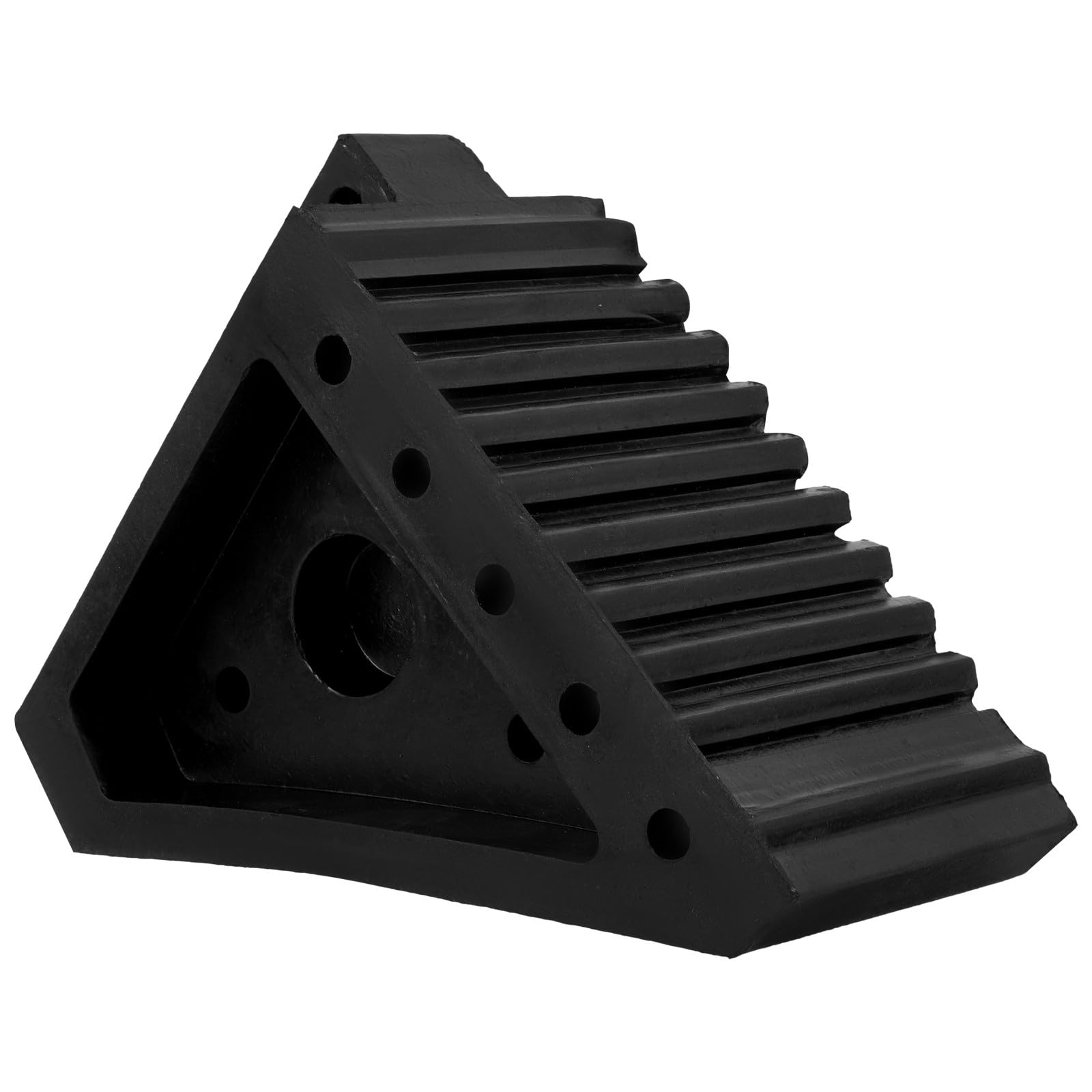 IMIKEYA Calzo Antideslizante para Ruedas de Goma, Tope de Neumáticos | Color Negro, para Vehículos Recreativos y Automóviles, Mejora el Agarre en Aparcamiento