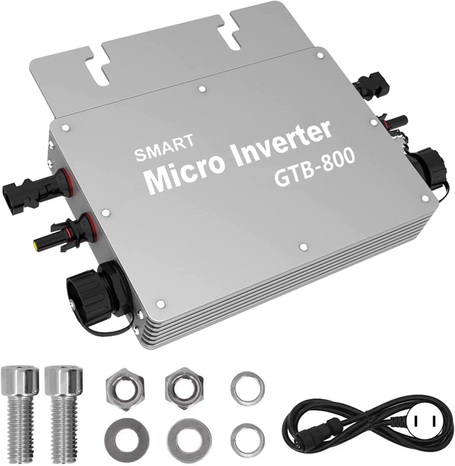 Onduleur De Réseau, 800W Micro Onduleur Étanche MPPT Onduleur Solaire avec IP65, 230V WiFi Control Identification Automatique Micro Onduleur Solaire Grid Tie,180-260V AC