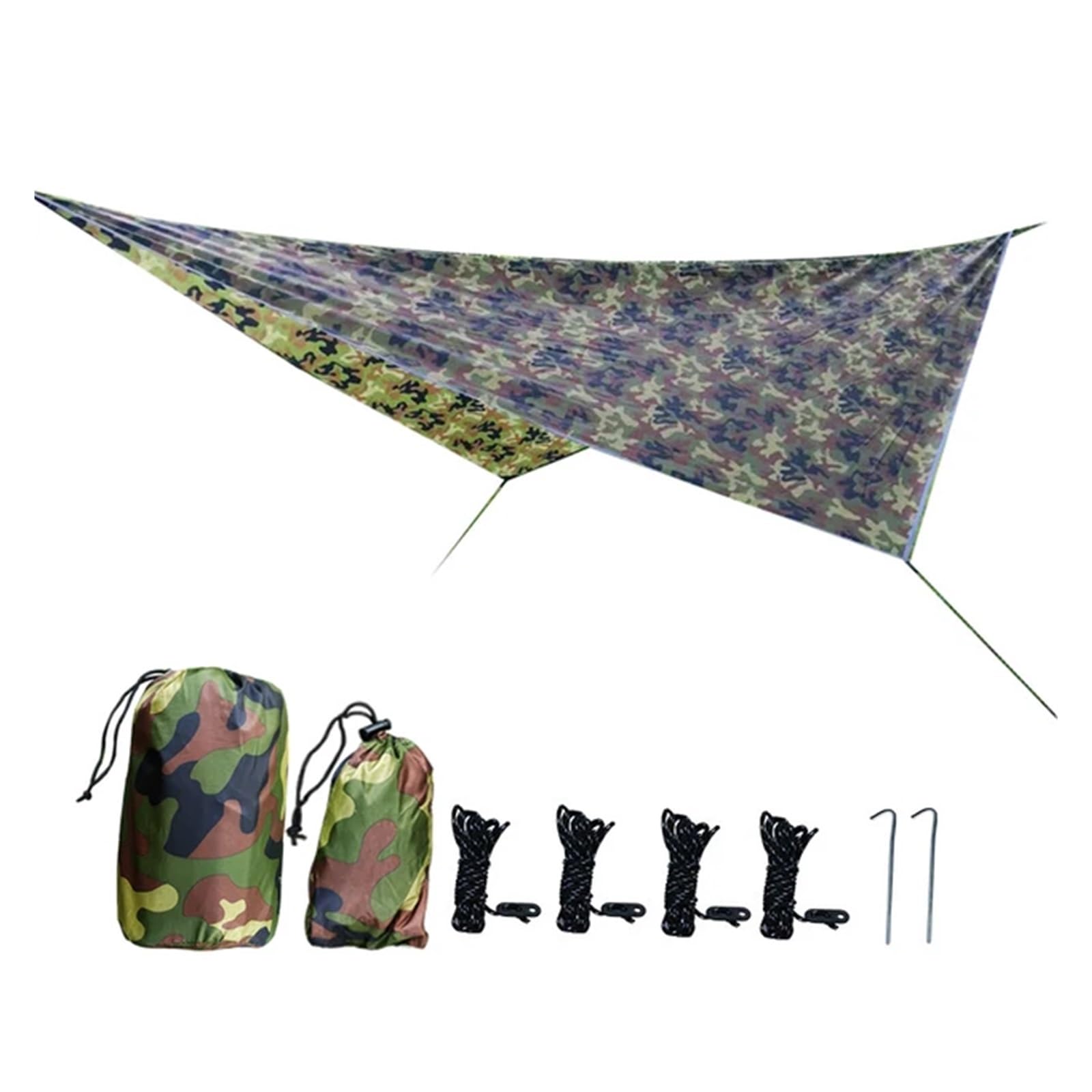 Tent tarp Waterproof Portable Tarp Multifunctional Outdoor Camping Traveling Awning Backpacking Rainfly(TM013)