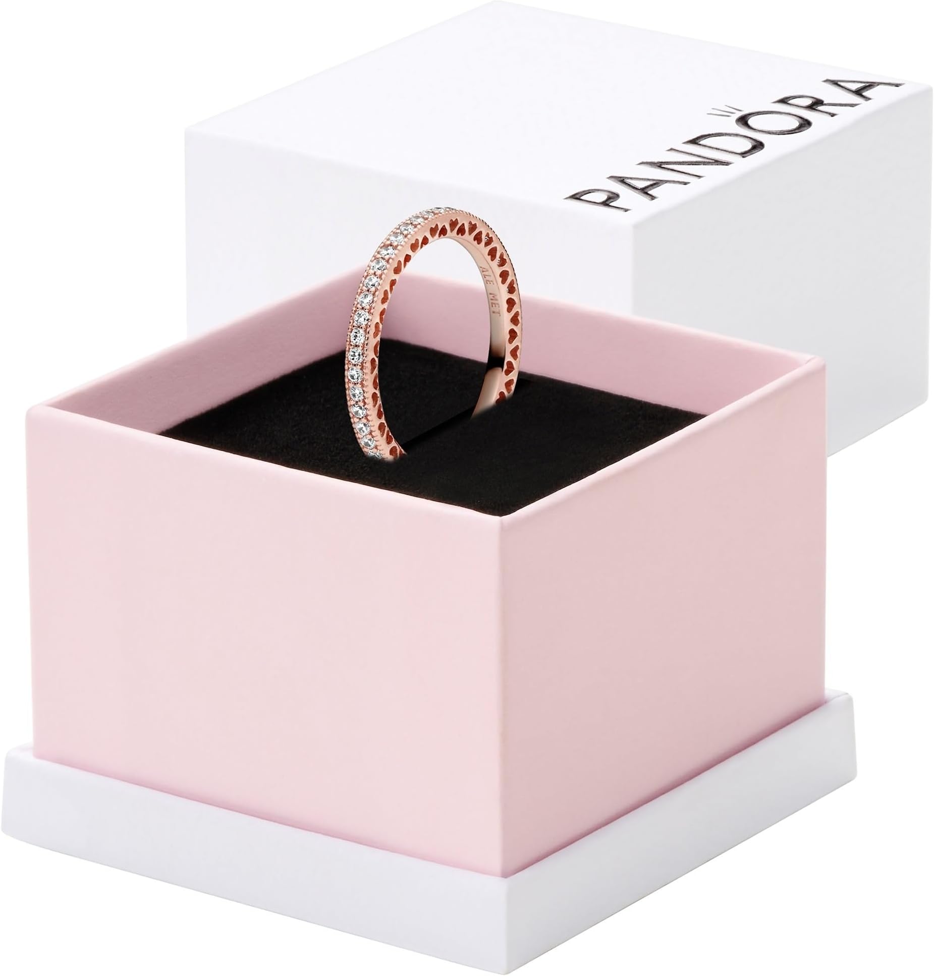 PANDORA Halo Sparkle & Hearts Ring