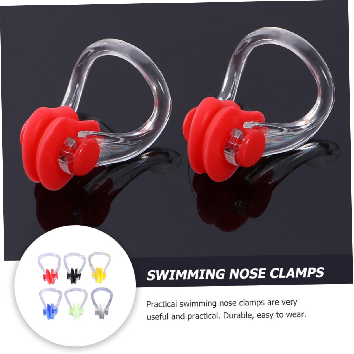 TOYANDONA Clips Nasales para Natación Impermeables Y Cómodos Diseño para Adultos Y Principiantes