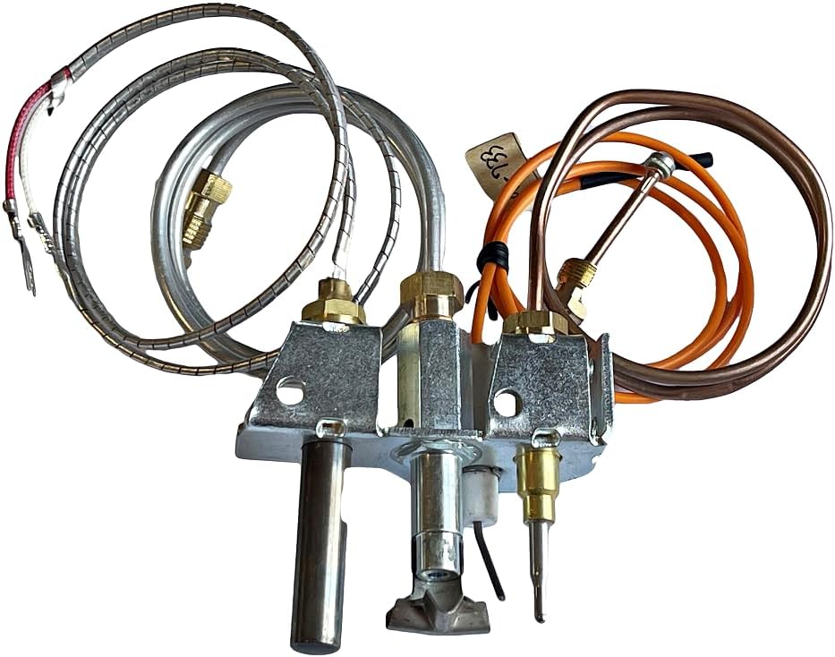 Pellethead 25661 | 4021-733 HHT Propane LP Standing Pilot Burner Assembly for Heatilator, Heat-N-Glo Gas Fireplaces