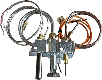 Pellethead 25661 | 4021-733 HHT Propane LP Standing Pilot Burner Assembly for Heatilator, Heat-N-Glo Gas Fireplaces