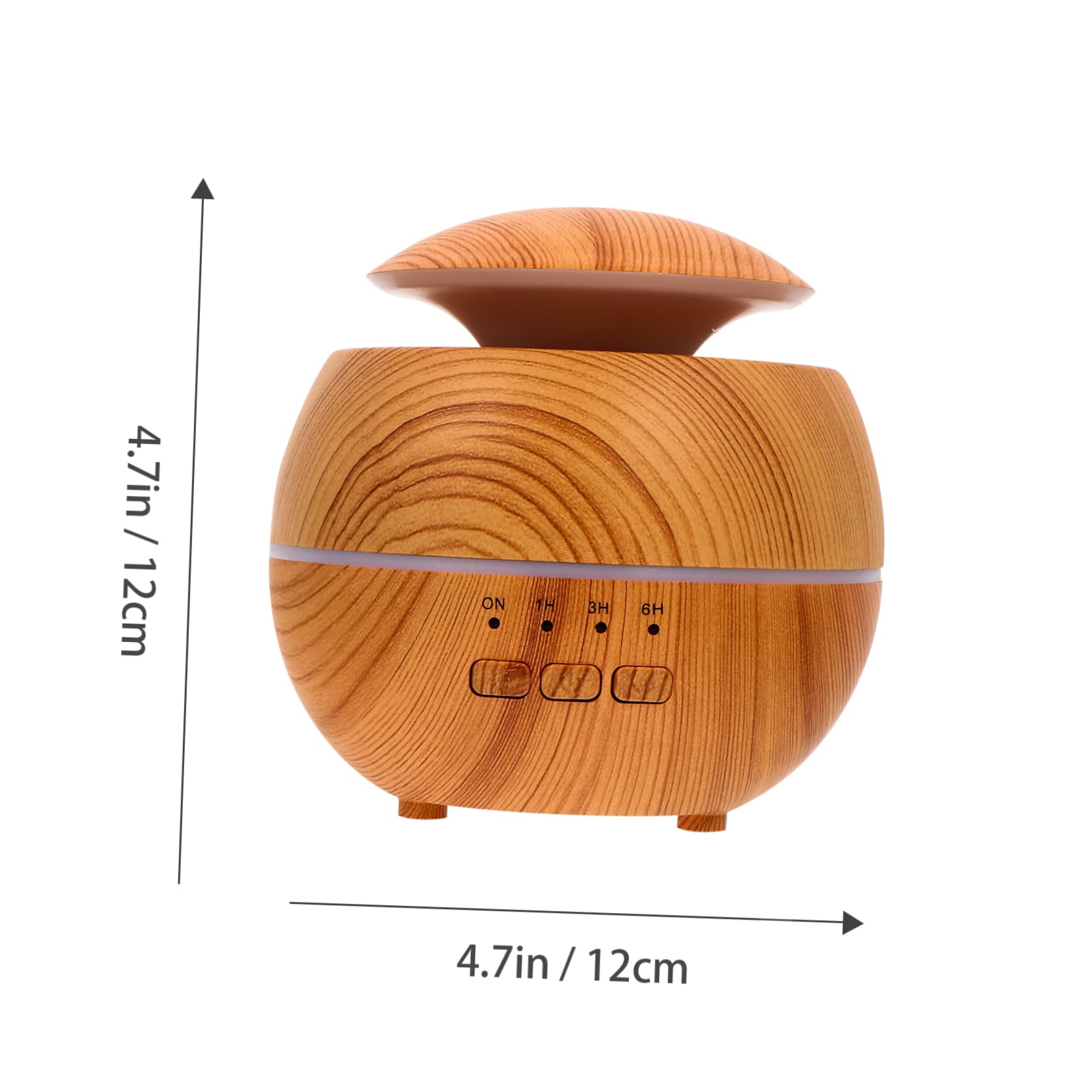 Difusor de Aceites Esenciales 120ml Pp Abs con Luz LED Naranja | Niebla Silenciosa, para Hogar y Oficina, Diseño Compacto con Efecto Aromaterapia