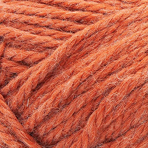 Image of Lion Brand Yarn, Re-Spun Thick & Quick Super Bulky Yarn for Knitting, Crochet, and Crafts, Cinnamon Stick, 1 Pack, Soft Fiber for Chunky Blankets, Bulky Throws, and Cozy Sweaters