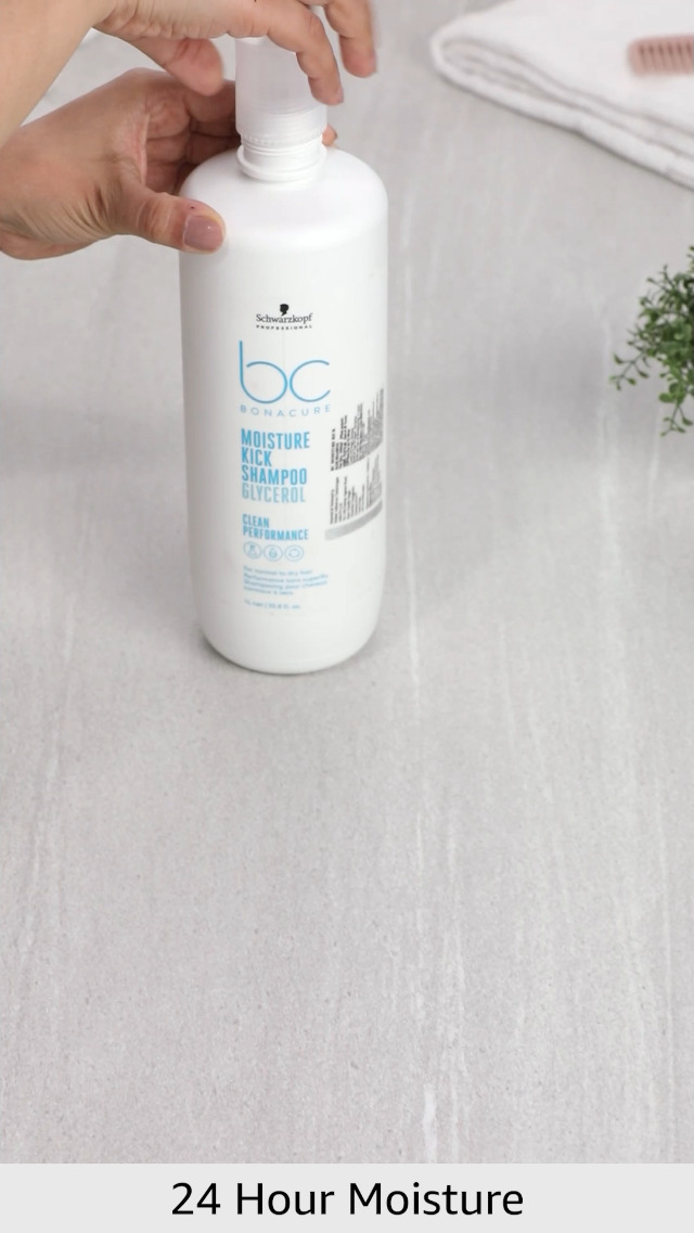 Image of Schwarzkopf Professional Bonacure Hyaluronic Moisture Kick Micellar Shampoo | For Dry Hair | 1000ml
