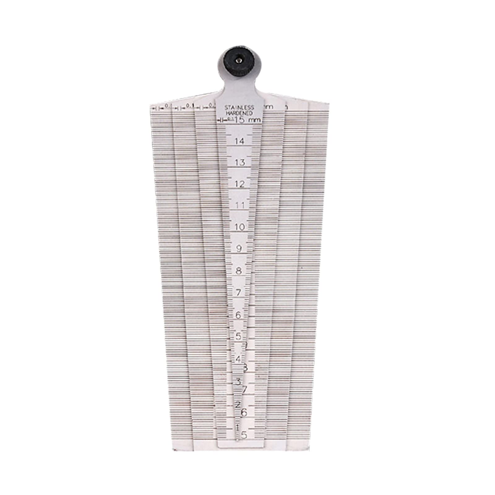 Conical Feeler Gauge Ruler Probe Taper Gauge Measure Tools Steel Ruler Thickness Gauge