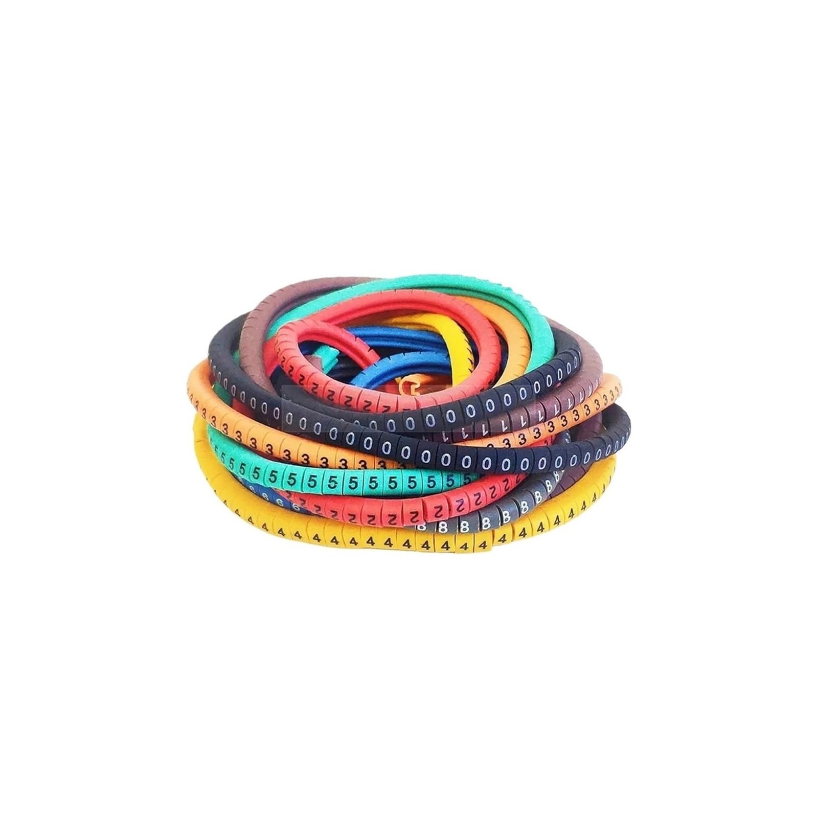 500szt Etykieta PVC EC-0 EC-1 0-9 Kolor 2.5mm²(Ec 1 1000pcs Color)