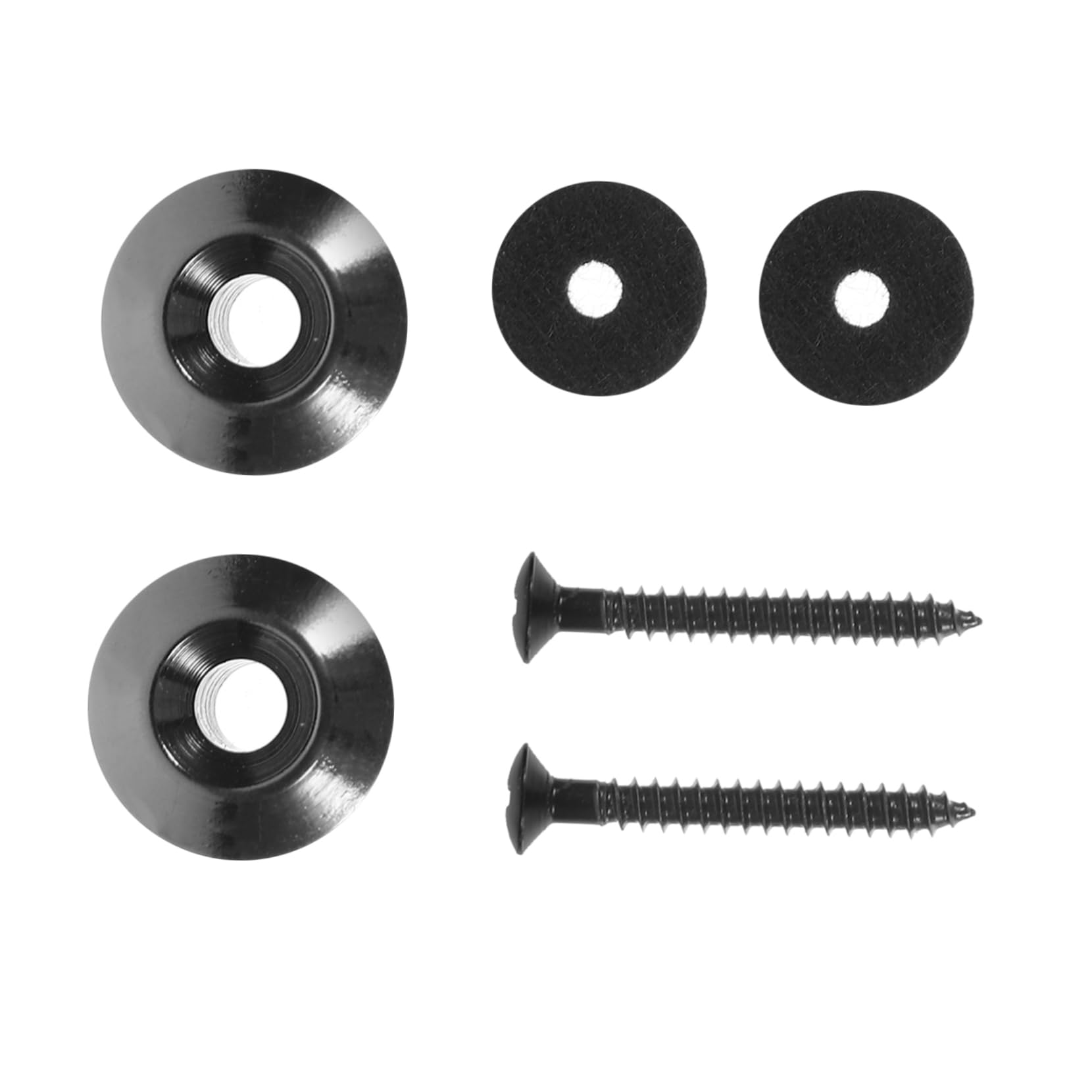 Milisten Strap Buttons for Electric Guitar Acoustic Guitar Strap Lock Metal Mushroom Head Buckle