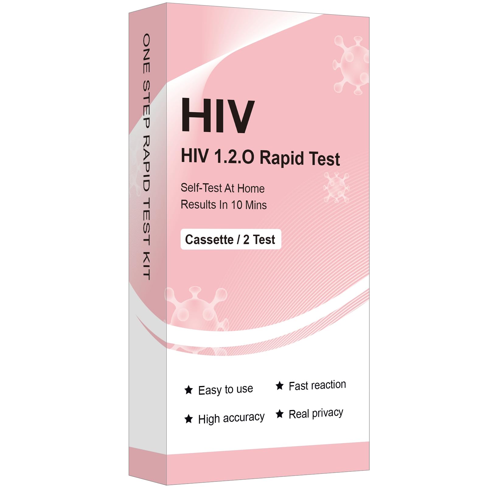 Test HIV Autodiagnostico per Uso Domestico – 2 Kit per il Rilevamento di HIV-1, HIV-2 e Sottotipo O – Risultato in 10 Minuti