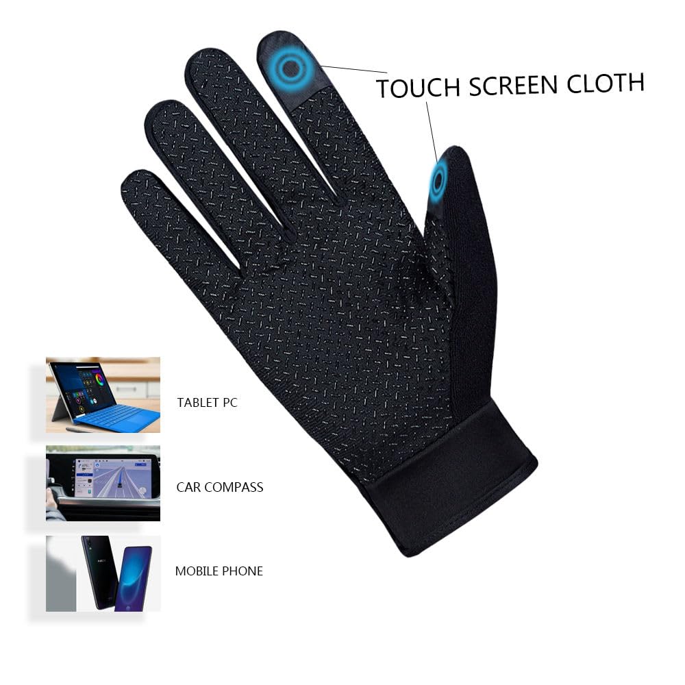 SEFLICA® Cycling Gloves | Non-Slip Sun Protection Gloves for Men & Women | Warm, High-Temperature Resistant Gloves for Mountain Biking, Motorcycle Riding, Cricket, Tennis & Outdoor Sports (Green) 3