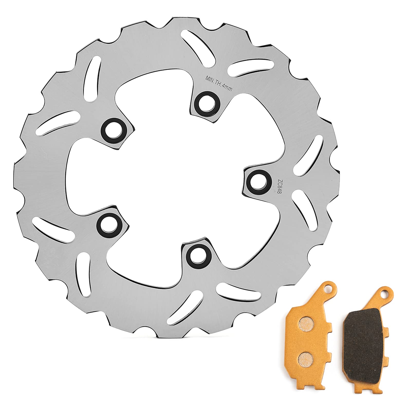 Rear Brake Disc Rotor Pads Kit for Suzuki SV 650 S 2003-2015 SV650 03-10 SV1000 SV1000S 03-07