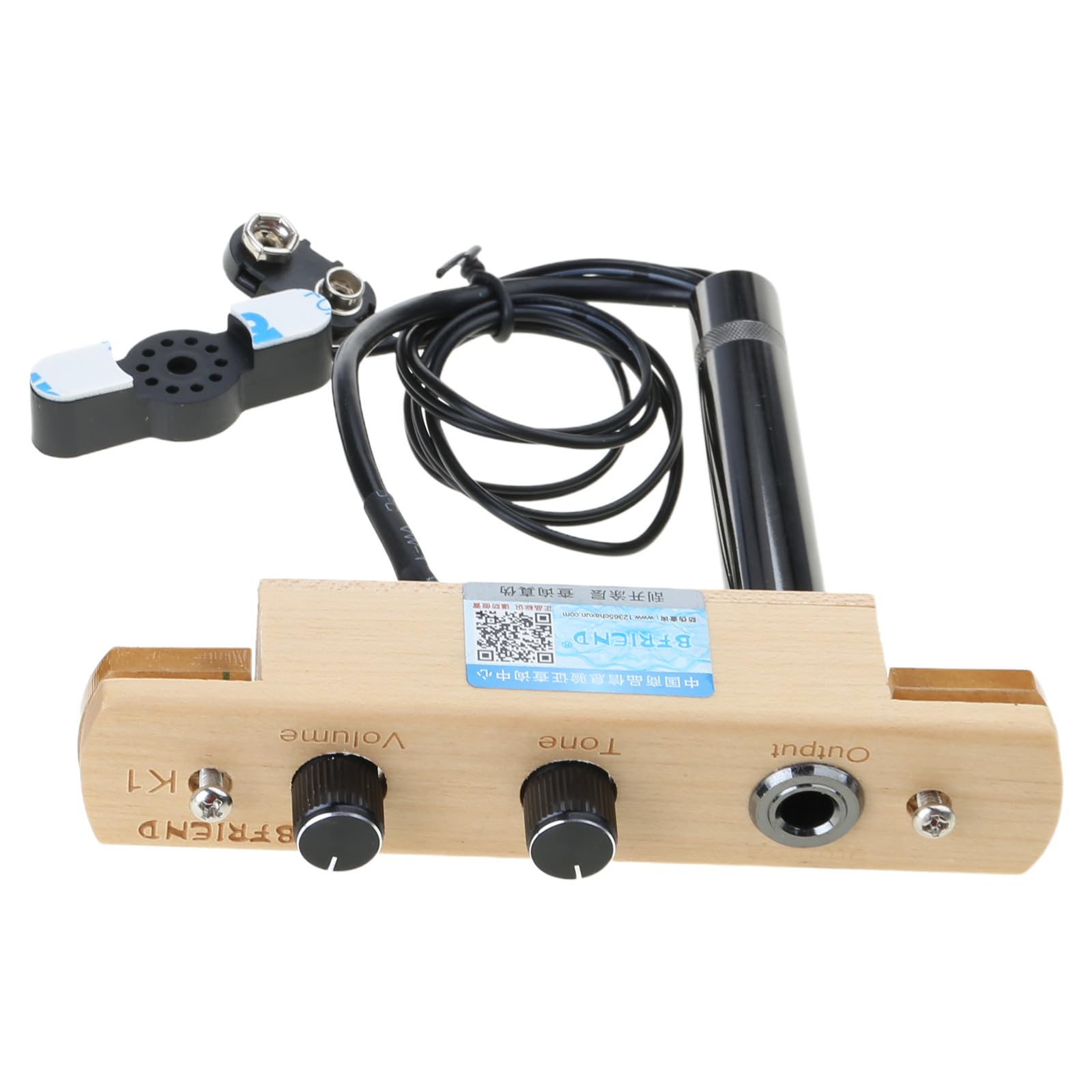 Cajon Drum Sound Hole Pickup Systemy mikrofonowe z regulacją głośności tonów Mikrofon Systemy elektroniczne Akcesoria do instrumentów perkusyjnych