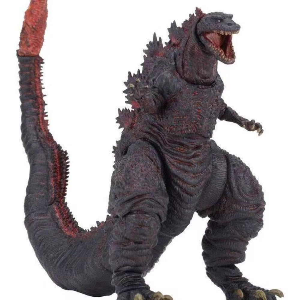 17,8 cm großer roter Kaiju-Dinosaurier – Monsterkönig bewegliche Figur, Sammlerstück, rotes Kreaturmodell