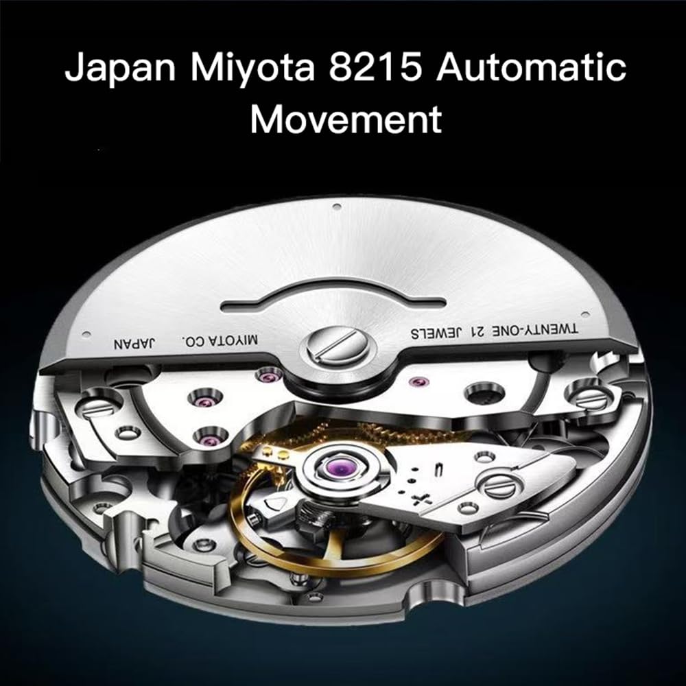 Specht & Söhne Quadrato Cubico Orologi per Uomo Giappone Miyota 8215 Movimento 40MM Mens Meccanico Automatico Acciaio Inox Vetro Zaffiro Impermeabile 50M