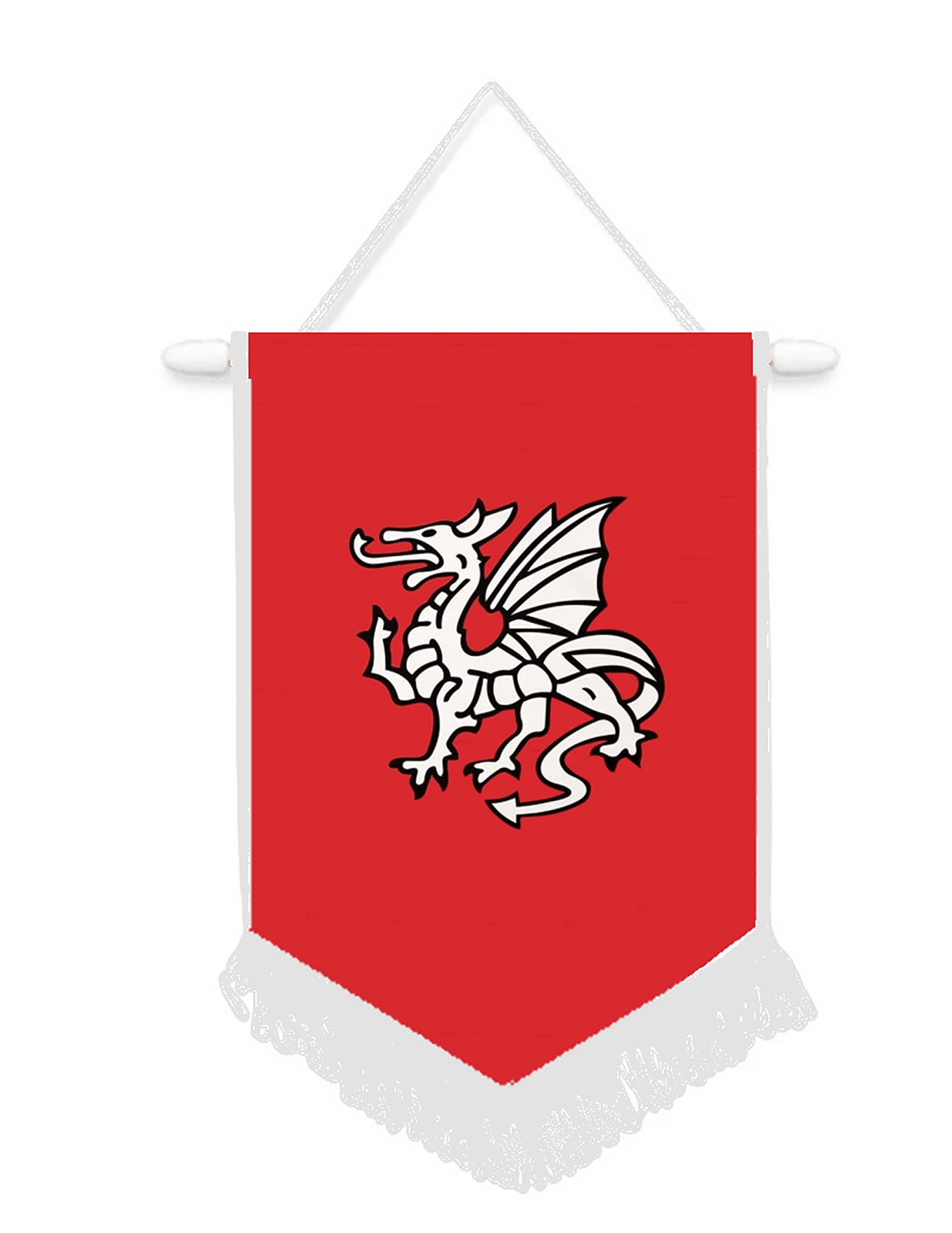 English Pendragon Anglo Saxon Car/Wall Pennant With White Border Great Souvenir