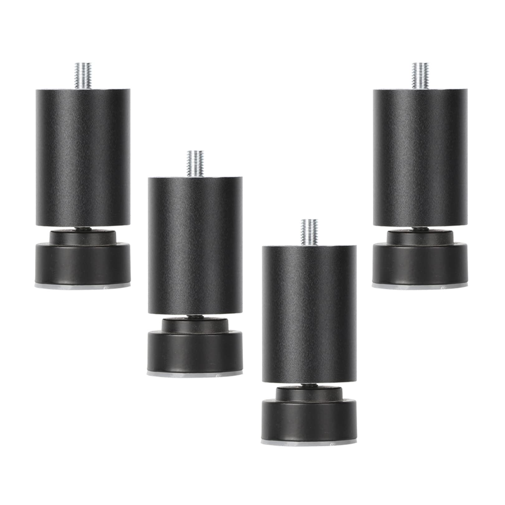 ROHCGHC furniture legs, Feet Table Legs Replacement Metal ?Sofa Desk Cabinets Furniture Support,Black 4 Pieces(8cm)