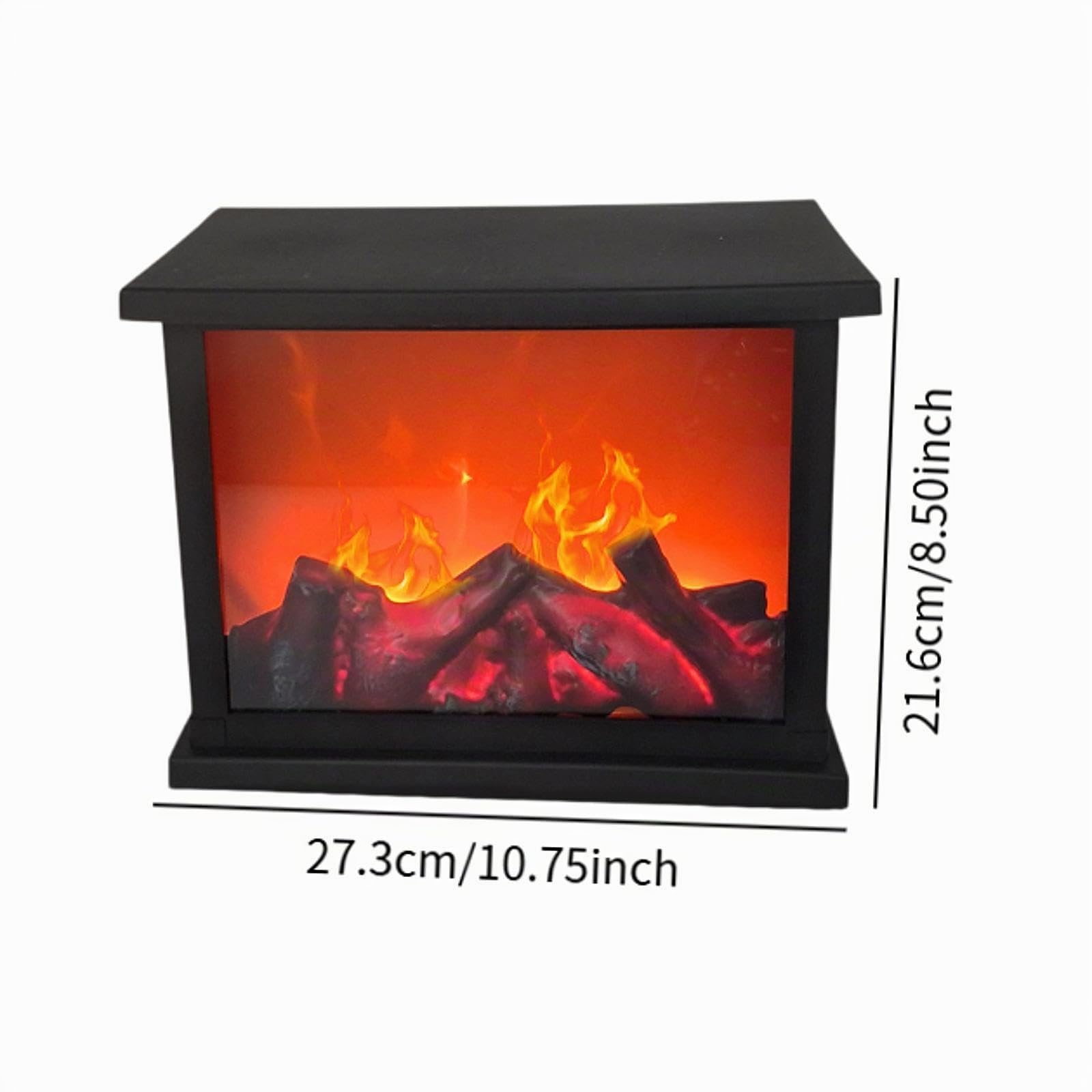Lampe LED de Cheminée USB Lumière d'ambiance flamboyante électrique, décoration intérieure réelle avec effet vacillant