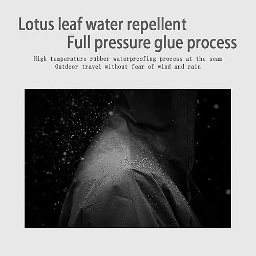 Miniatura 5 de Impermeable para Adultos, Ponchos de Lluvia con Capucha para Hombre, Chaqueta ligera, Impermeable, Larga, Cortavientos para Hombres Mujeres