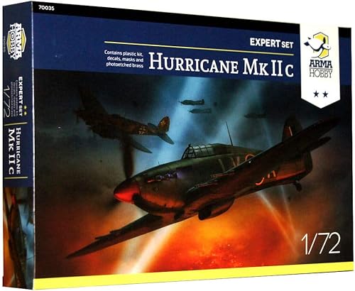 Miniatura 2 de Arma Hobby Juego de expertos Hawker Hurricane Mk IIc a escala 172 - Kit de construcción de modelos de plástico # 70035