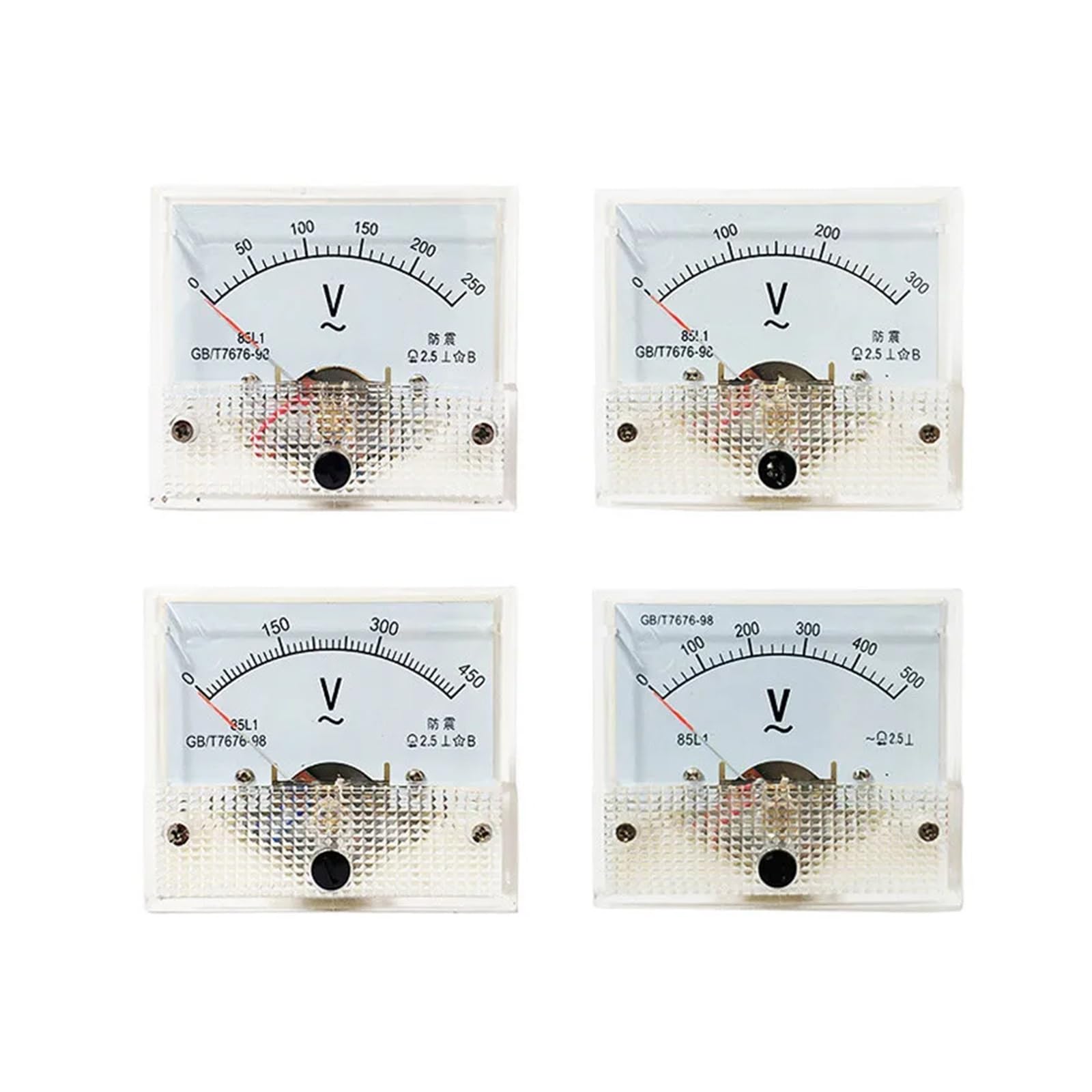Voltmètre à panneau analogique AC 85L1, jauge de tension à cadran, pointeur 15V 30V 50V 100V 250V 450V 1000V