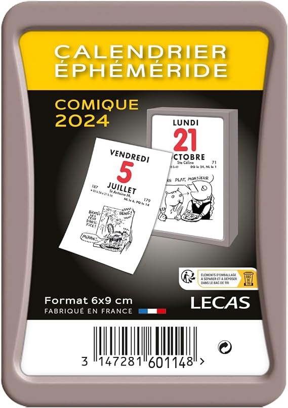 Lecas Comique - Bloc éphéméride - 6 x 9 cm Pas Cher | Bureau Vallée