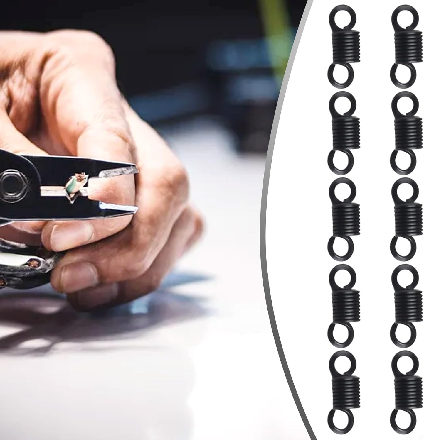 Automatic Wire Stripper Spring Replacement for LA815138 and LA815238 Models – 10-Pack Spring, .0 mm Thickness, .4 mm Width