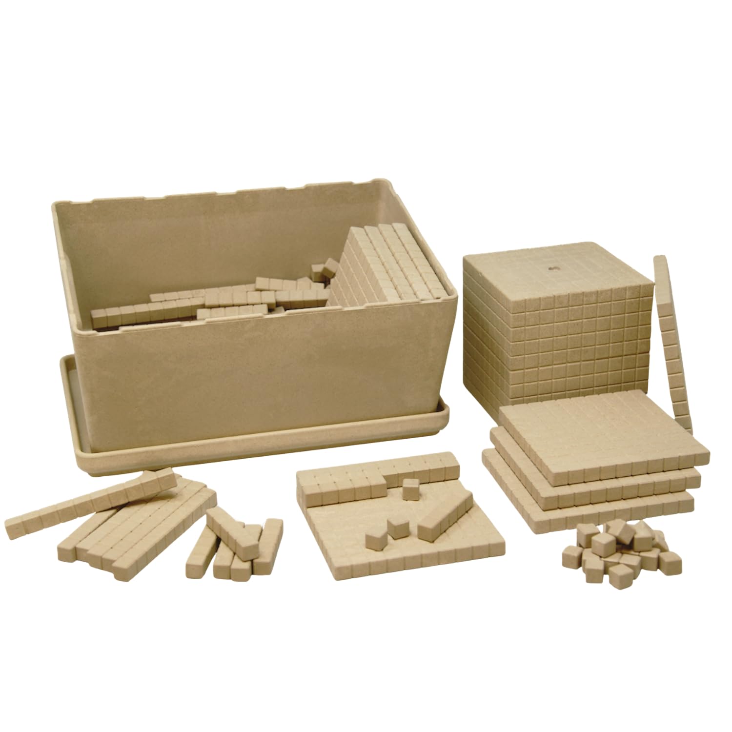 WISSNER® RE-Wood Dienes Grundsortiment (151 Teile) – Lernspielzeug