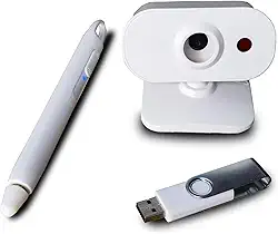 Quadro branco interativo portátil para ensino inteligente, suporta apenas sistema Windows - ideal para ensino, reunião, sala de aula (foco longo)