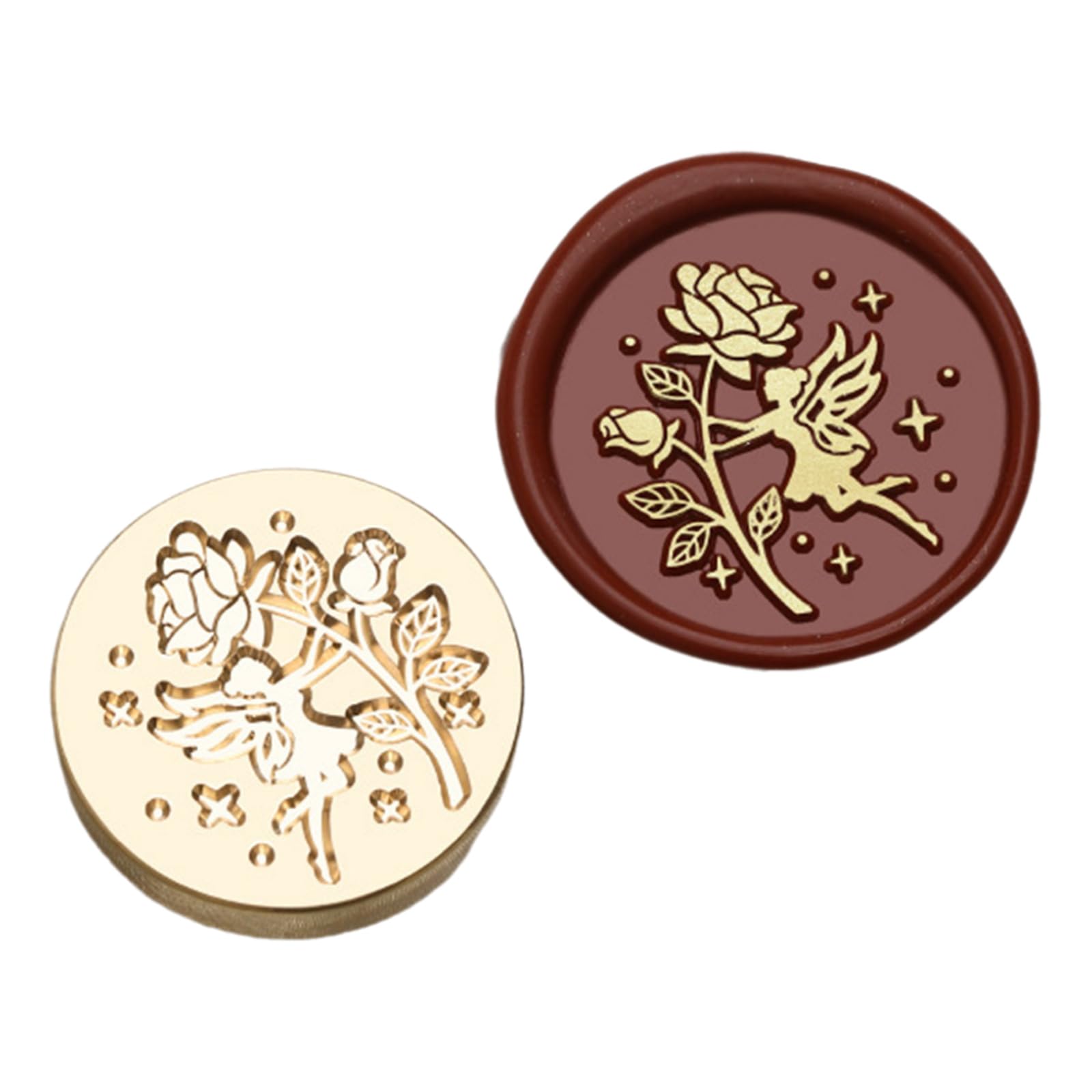 NEWFT Sealing Stamp Head Waxes Stamp Head Brass Scrapbooking Embossed Sealings Waxes Seal Replacements Embossed Seal