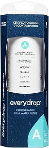 EveryDrop Premium Refrigerator Water Filter (EDRARXD1B - Filter A). The ONLY Water Filter Approved for*: Maytag, Whirlpool, KitchenAid, Amana Brand refrigerators.