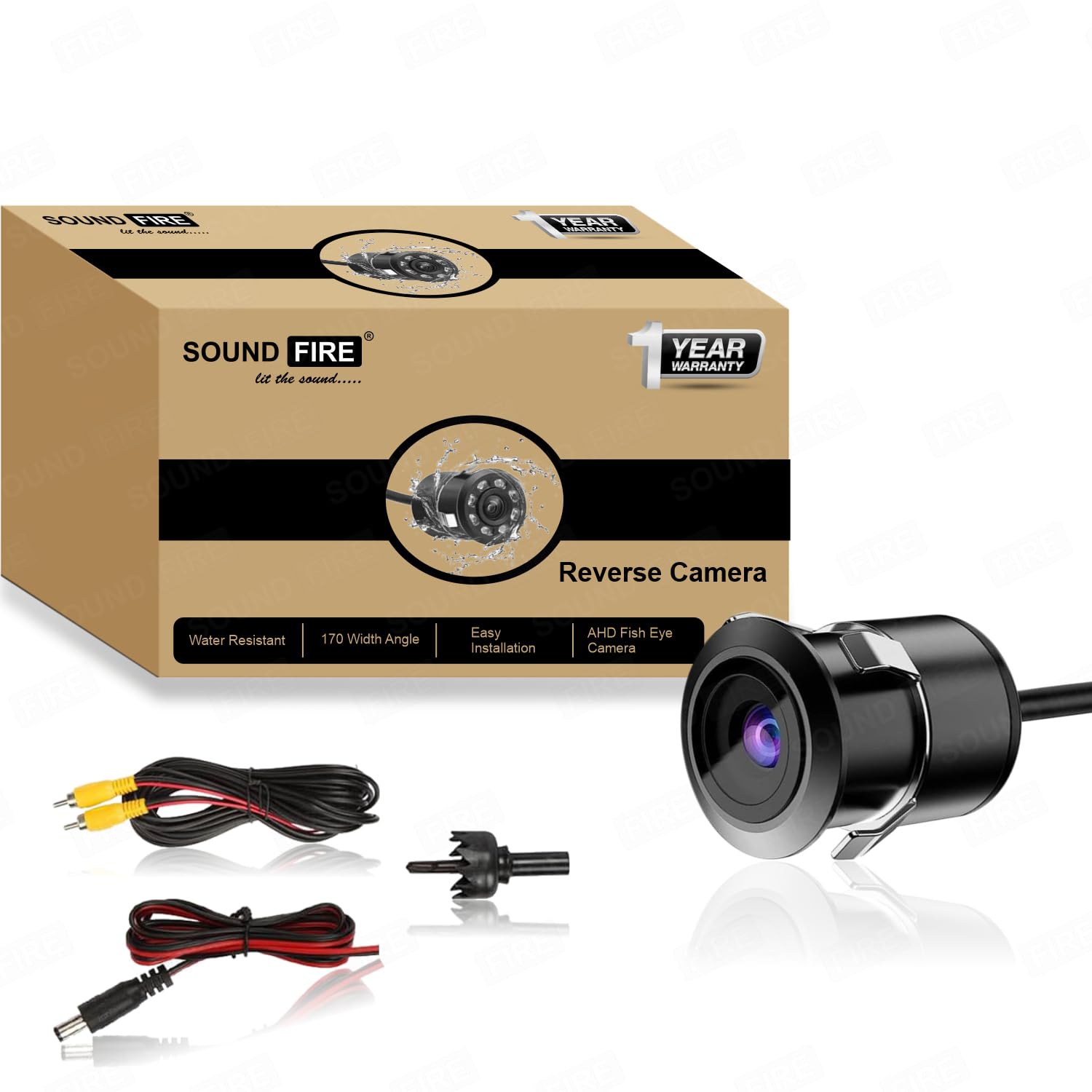 SOUND FIRE NEXGeneration Car AHD Fish Eye Rear View Night Vision Reversing Backup Camera with 170 Perfect View Angle-image-5