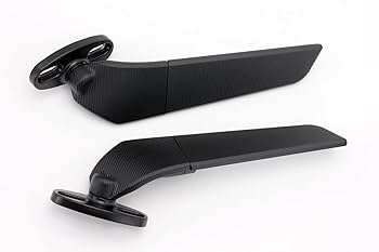 Amazon | エアロミラー ウイングミラー左右セット 黒 ブラック