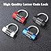 Shimeyao 8 Pcs 5 Letter Combination Lock Metal 5 Digit Lock Heavy Duty Word Gym Locker Keyless Resettable Safety Padlock for Gym Locker Toolbox Hasp Cabinet, 4 Color