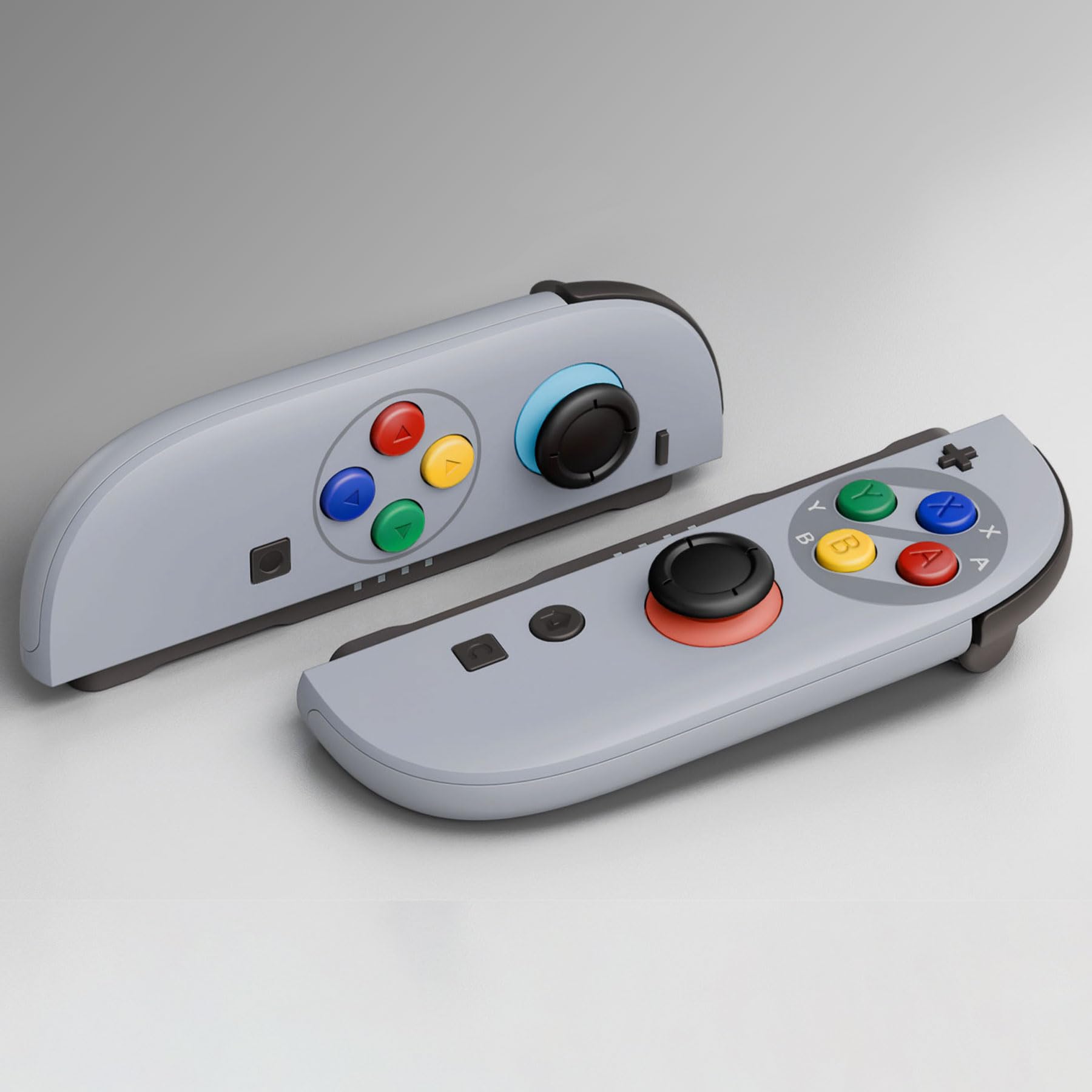 eXtremeRate Cover per Switch 2 Joycon, Custodia e Tasti di Ricambio Completo DIY con Attrezzi, Kit Accessori per Nintendo Switch 2, Senza Joycon e Console - Stile SFC Snes Classic EU