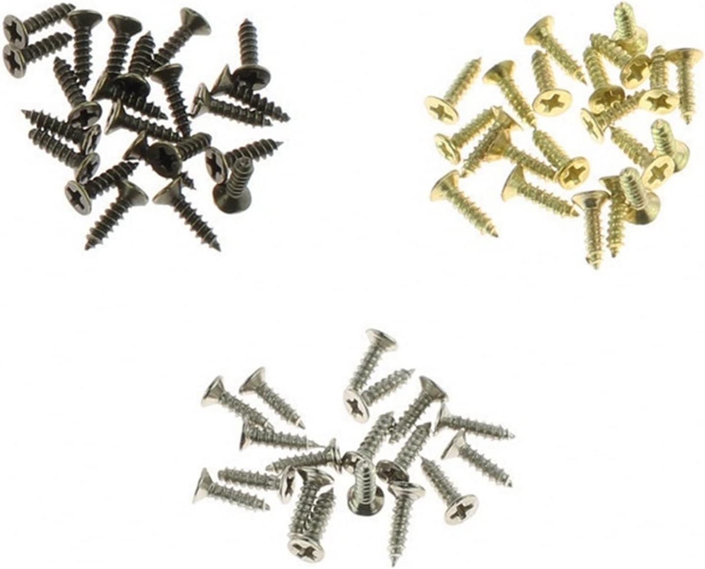 yaoqijie M2 2mm*6 8 10 1000pcs Screws Silver Bronze Brass at Choice Metal Clasp Wooden Box Furnitures Hinges Home Decor Packing Accessory Lasting (Color : Brass, Size : 10mm)