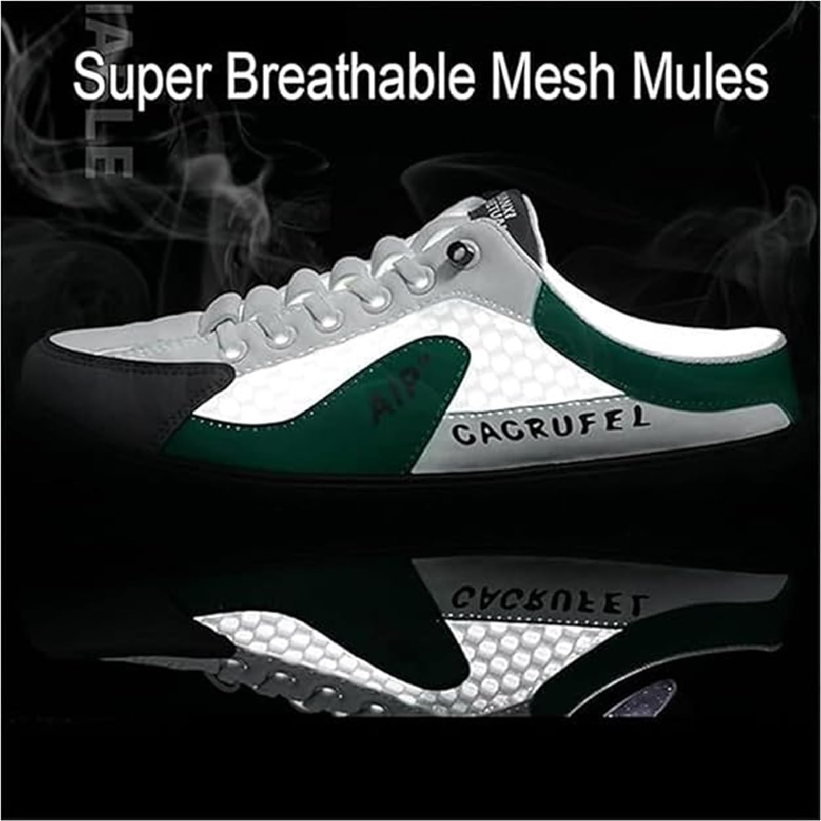 Pumio Pantofole sportive estive da uomo slip-on, scarpe slip-on da uomo senza schienale, scarpe da ginnastica senza schienale in rete traspirante, sabot