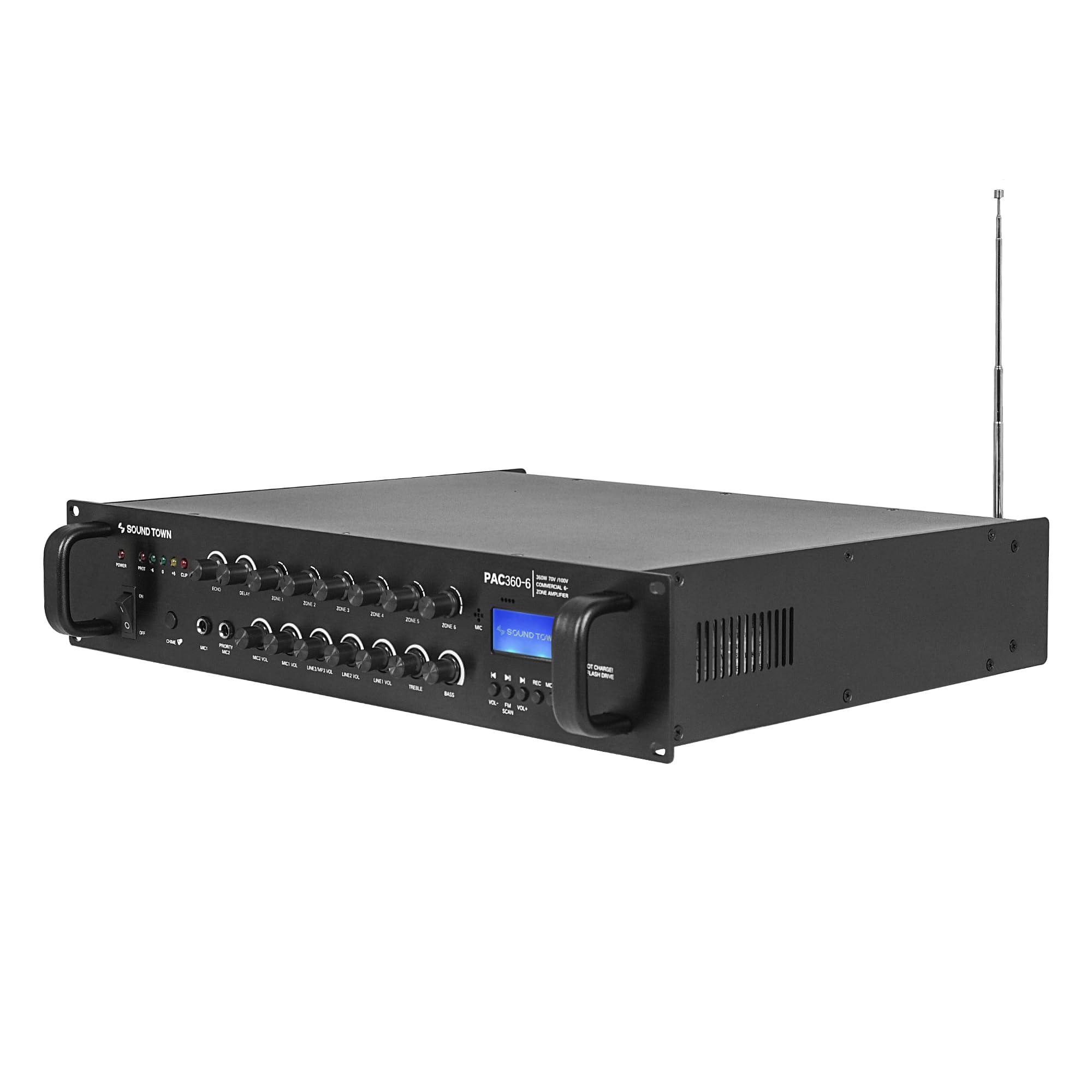 Amazon.com: Sound Town 360W 6-Zone 70V/100V Commercial Power