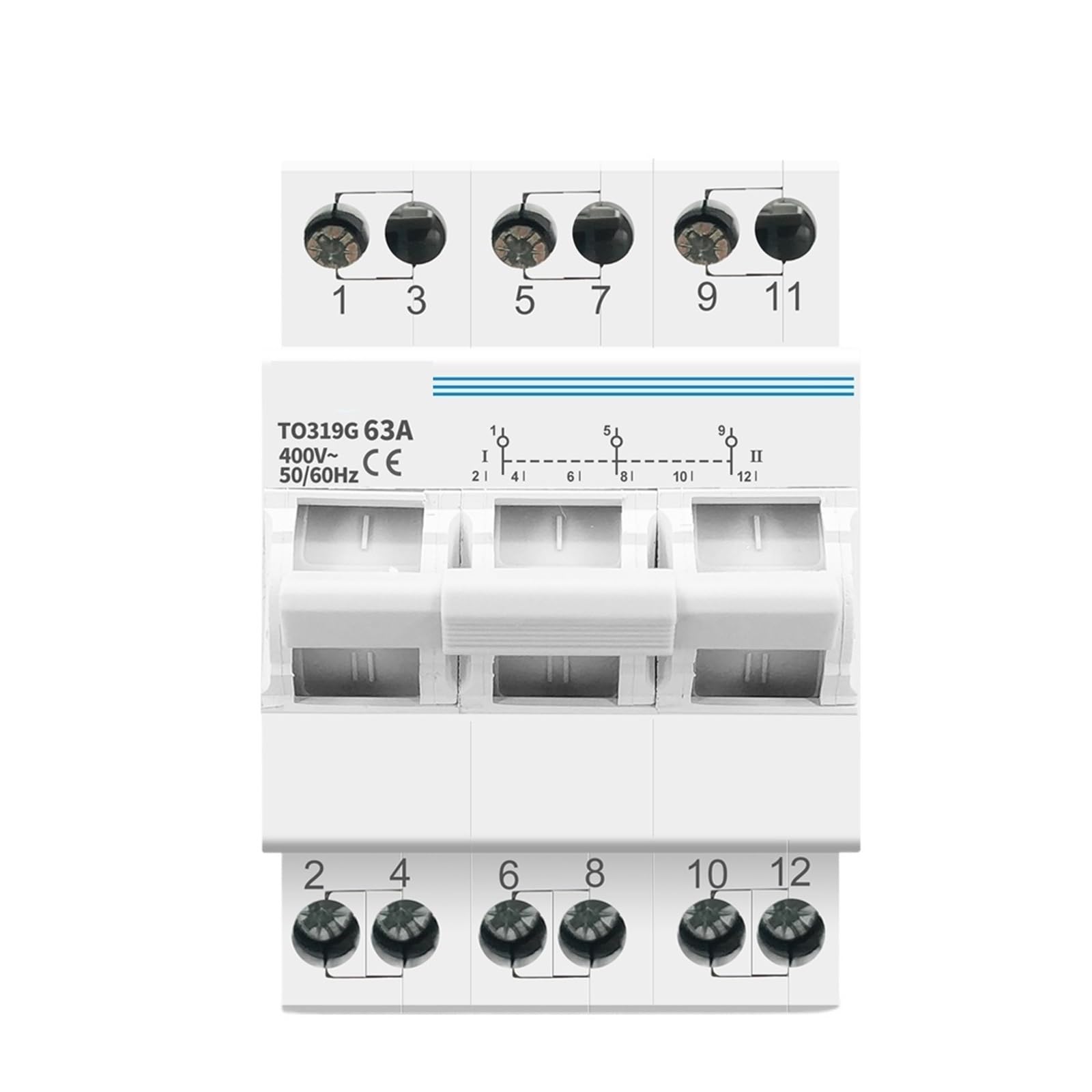Interruptor de aislamiento manual 3P 40A con enclavamiento doble potencia 6