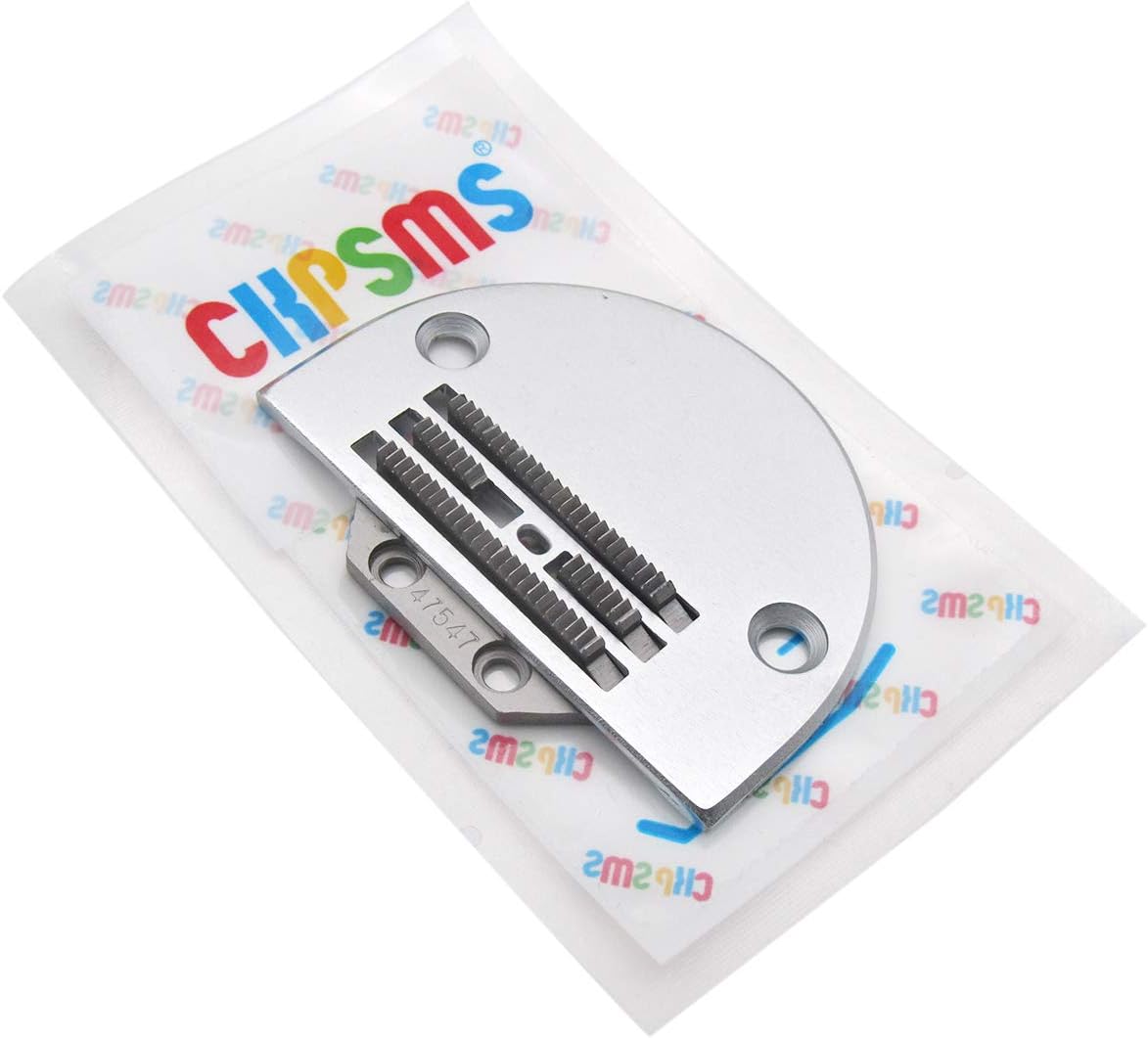 CKPSMS Brand -1SET Needle Plate #91-058048-04B and Feed Dog#91-047547-04B FIT for PFAFF Sewing 434, 436, 461, 462, 463, 467, 460, 470 (Needle Plate+Feed Dog)