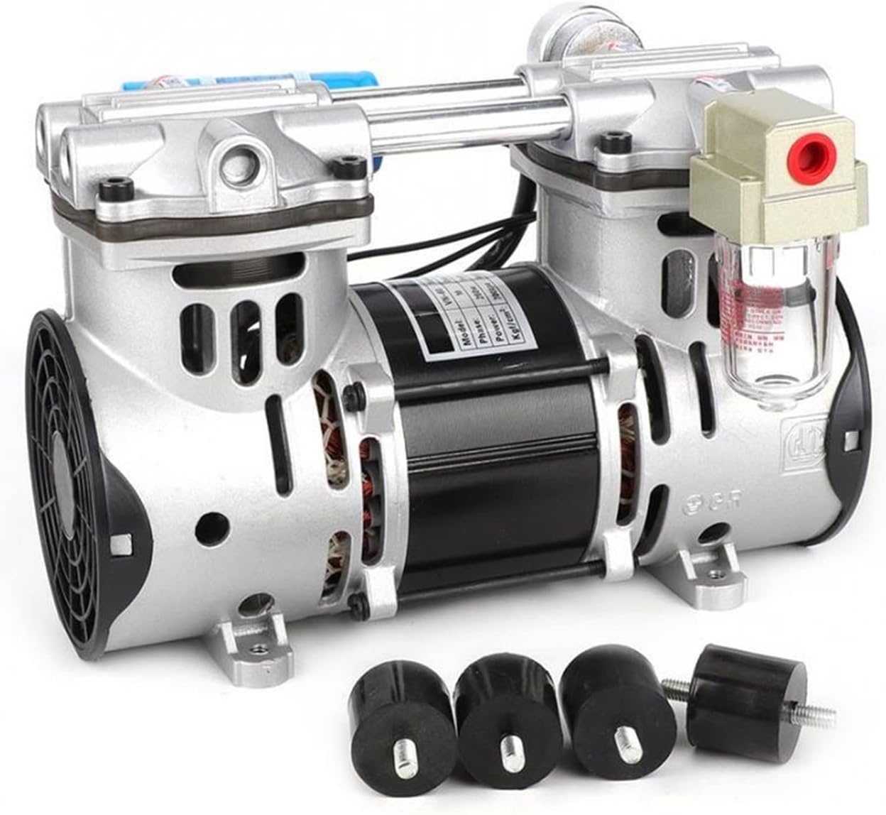 Power Pumps 220V Oilless Piston Vacuum Pump, 260W 680mmHg/-90.6kpa 60L/min Vacuum Air Pump Pump Accessories