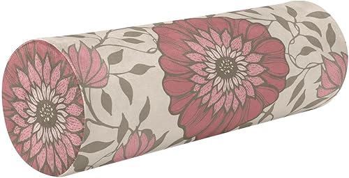 KLL Retro Plain Floral Pattern Bolster Pillow for Legs Massage Table Neck Roll Pillow Insert Round Pillow Form Circular Pillow Cushion Pillow Neck disponible en Yaxa Peru