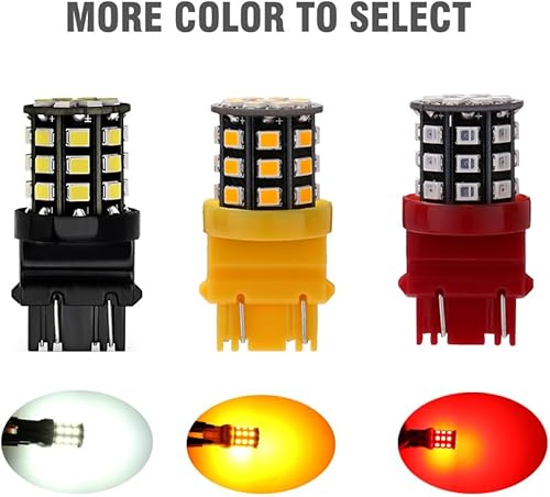 Miniatura 15 de Antline 1157 2057 2357 7528 BAY15D Bombillas LED blancas, 12-24V superbrillantes 1000 lúmenes de repuesto para luces de marcha atrás de respaldo