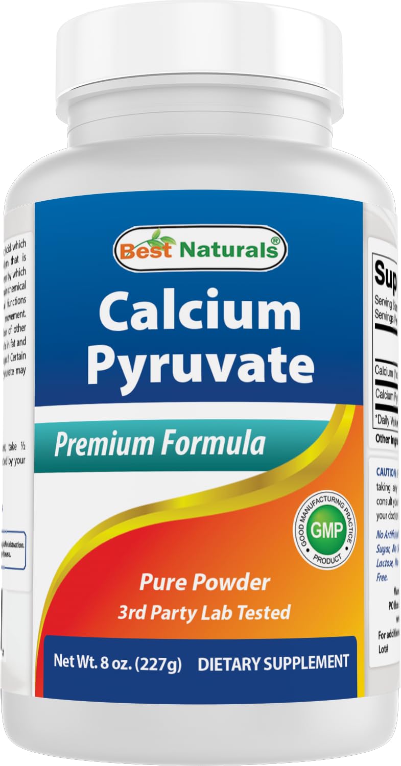 Best Naturals Calcium Pyruvate Powder 8 OZ (8 OZ (Pack of 1)) 8 Ounce (Pack of 1)