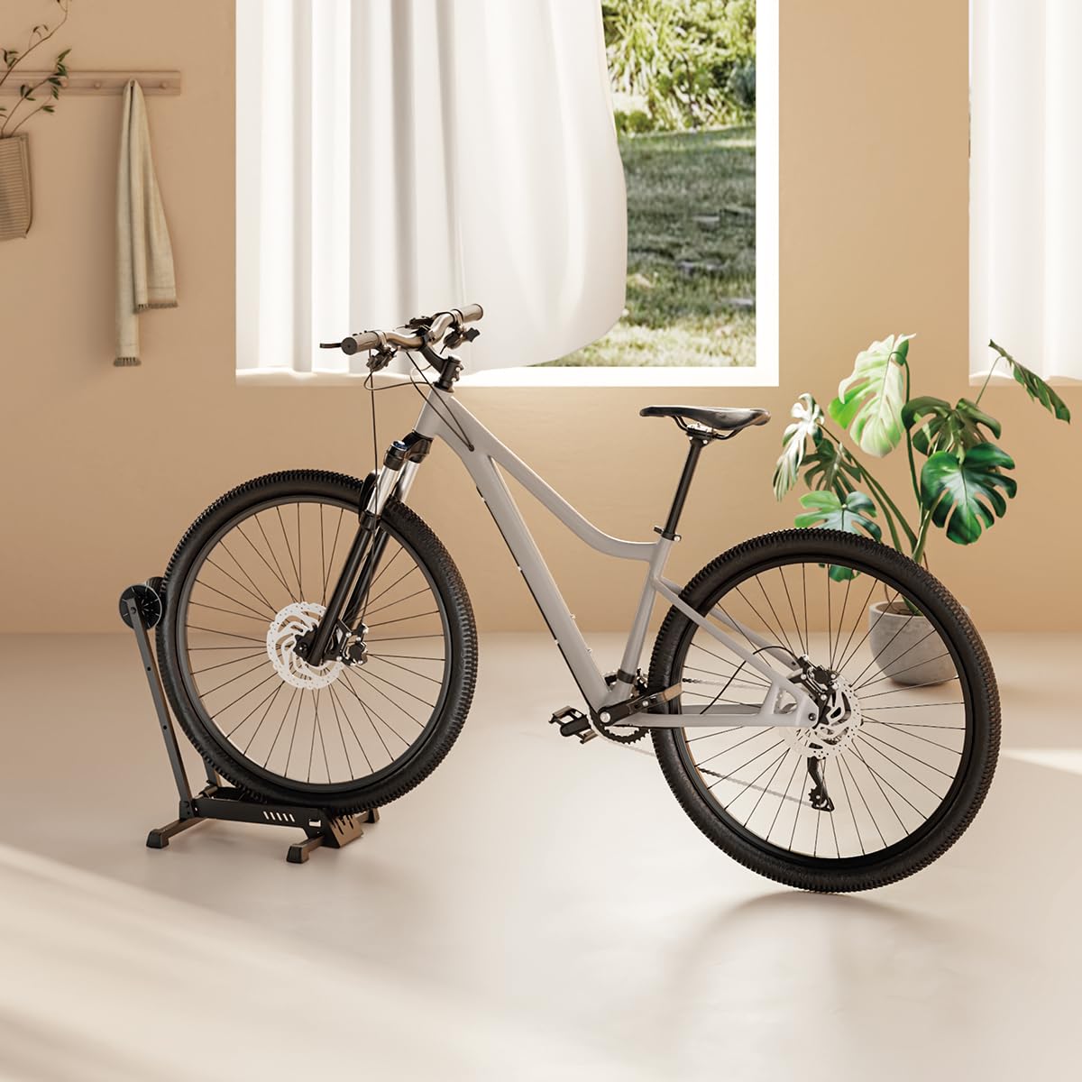 my wall Freistehender Klappbarer Fahrradständer - HR16L, für 20–29 Zoll, Radständer für MTB, Rennrad & E-Bike, Stabil, Faltbar, Einstellbar, Für Reifen bis 4,5", Bike Stand bis max. 35 kg