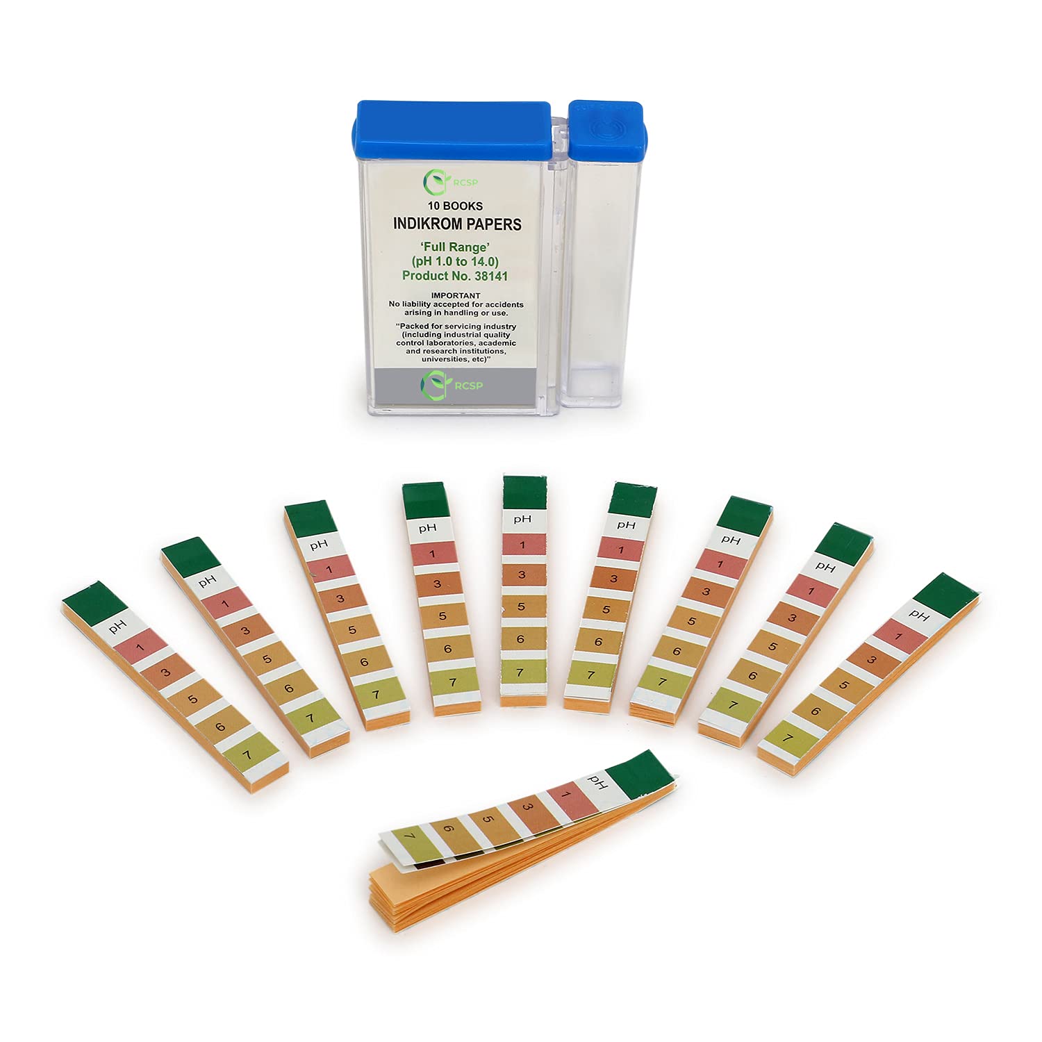 RCSP Full pH 1-14 Test Indicator Litmus pH Paper, ph Meter, Litmus Paper for Water Testing, Water and Soil testing with 80 Strips, 1-14 Test Indicators, pH Strip PH paper strip (INDIKROM PAPER)