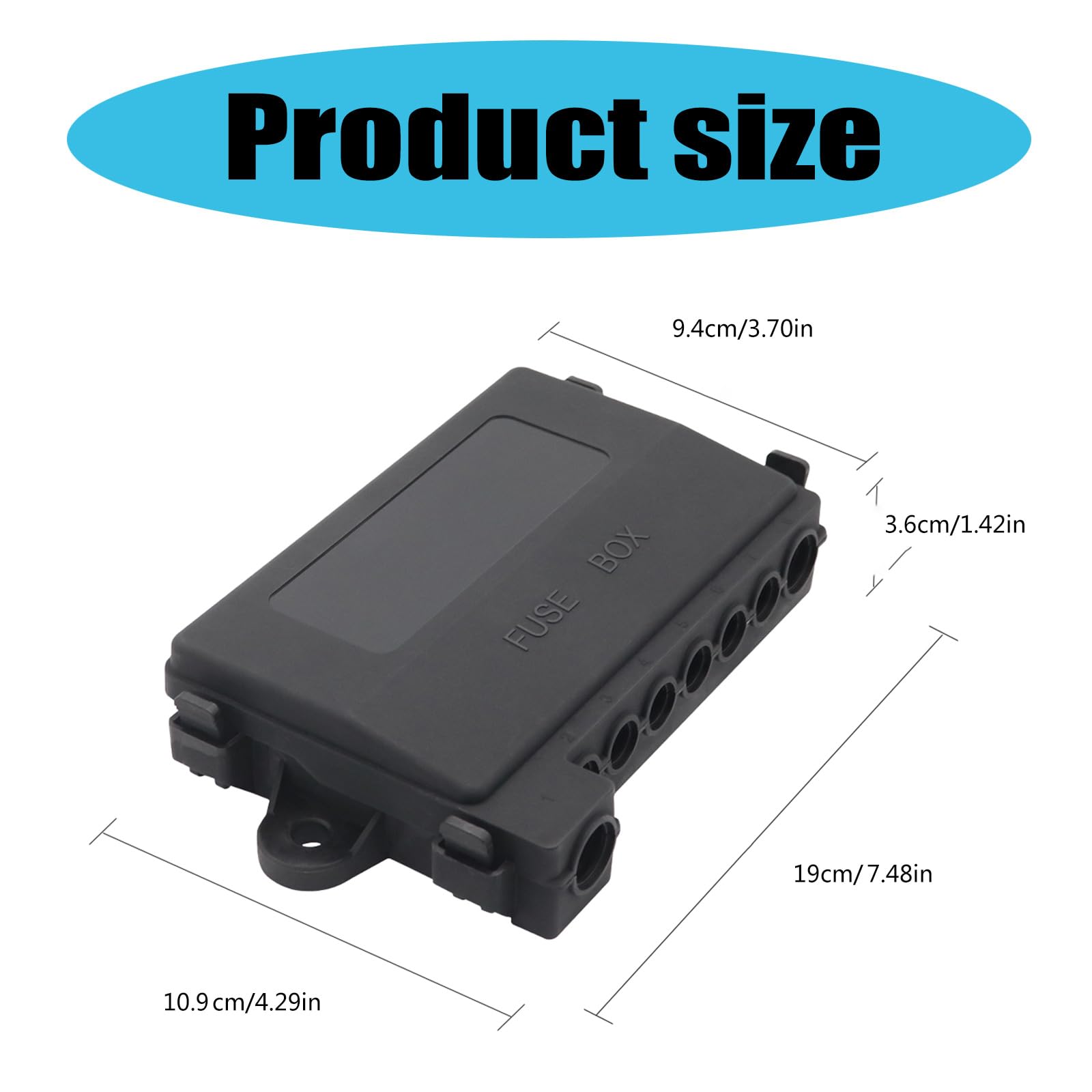 7 Way Auto Fusibili Box Block Holder 15A ~ 250A Fusibili Titolare Bulloni Su Fusibili Tipo Distribuzione di Alimentazione Per Auto Camion